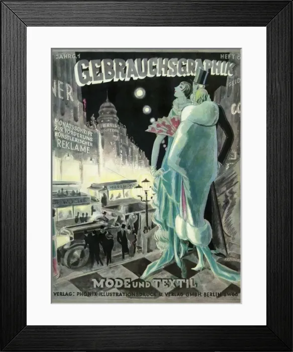 Framed Print : Gebrauchsgrafik cover Framed Print : Gebrauchsgrafik cover