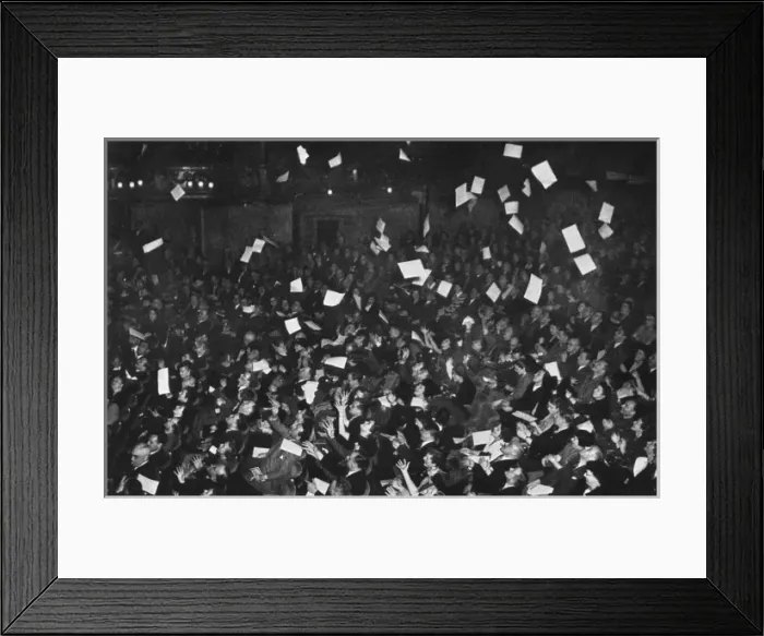 Framed Print : Leaflet Raid at London Theatre, 1939