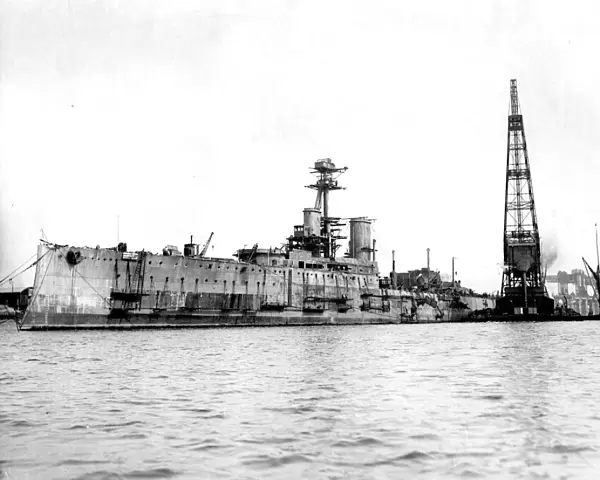 HMS Thunderer at Dagenham, Essex