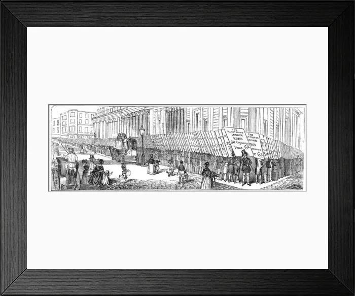 Framed Print : Sandwichboard men proclaiming advent of the ILN Framed Print : Sandwichboard men proclaiming advent of the ILN