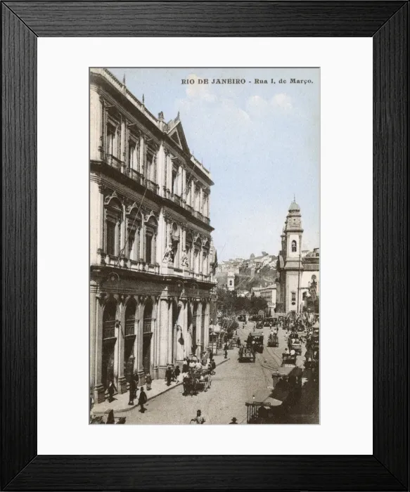 Framed Print : Rio de Janeiro, Brazil - Rua I. de Marco Framed Print : Rio de Janeiro, Brazil - Rua I. de Marco