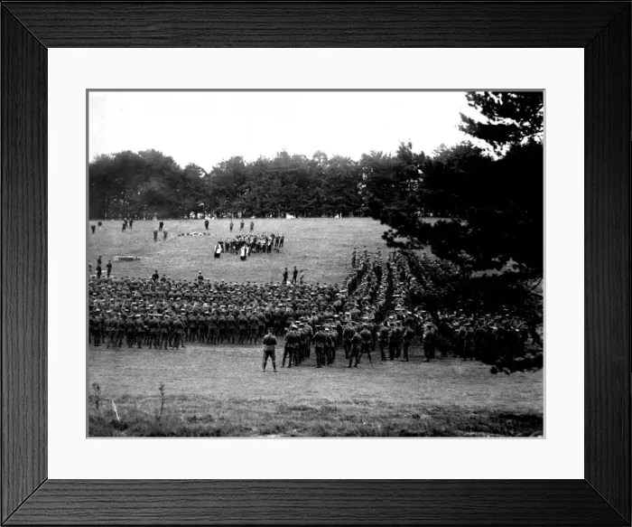 Framed Print : Military Church Parade, Tadworth, Surrey Framed Print : Military Church Parade, Tadworth, Surrey