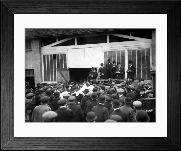 Framed Print : Lord George Sangers horses at auction, London Framed Print : Lord George Sangers horses at auction, London