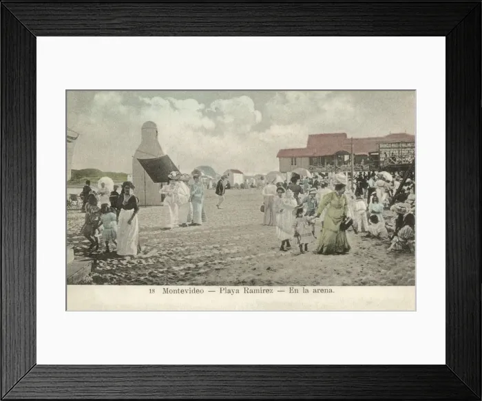 Framed Print : Ramirez Beach - Montevideo - On the Sand Framed Print : Ramirez Beach - Montevideo - On the Sand