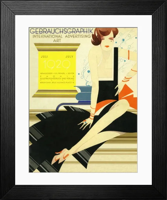 Framed Print : Gebrauchsgrafik cover Framed Print : Gebrauchsgrafik cover