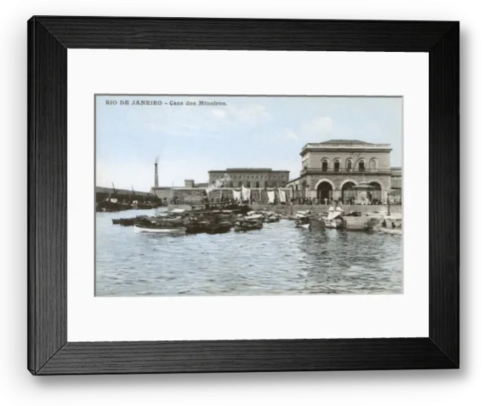 Framed Print : Rio de Janeiro, Brazil - Caes dos Mineiros Framed Print : Rio de Janeiro, Brazil - Caes dos Mineiros