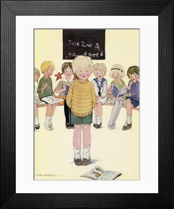Framed Print : Children in a classroom Framed Print : Children in a classroom