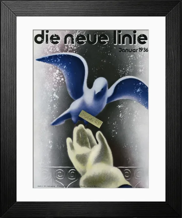 Framed Print : Die Neue Linie magazine Framed Print : Die Neue Linie magazine