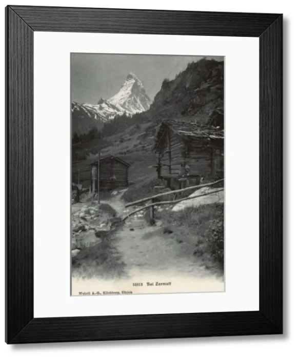 Framed Print : View toward the Matterhorn - Zermatt, Switzerland Framed Print : View toward the Matterhorn - Zermatt, Switzerland