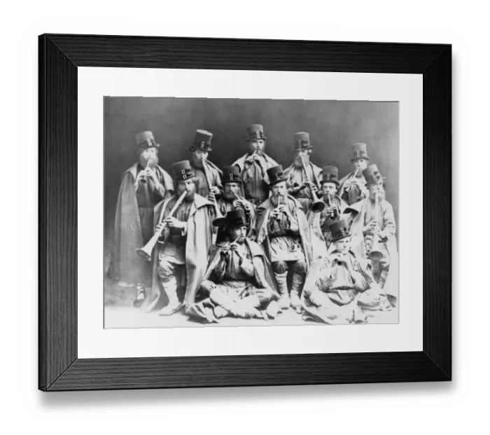 Framed Print : Russian peasants horn orchestra Framed Print : Russian peasants horn orchestra