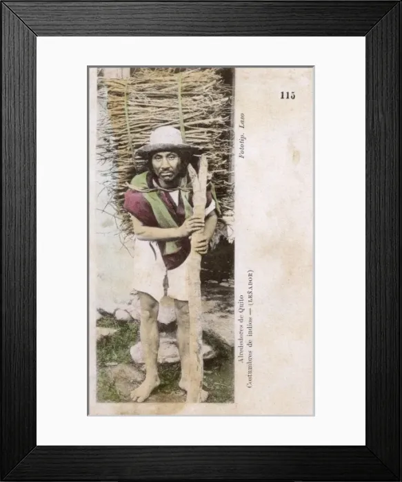 Framed Print : Ecuador - Quito - Lumber Seller Framed Print : Ecuador - Quito - Lumber Seller