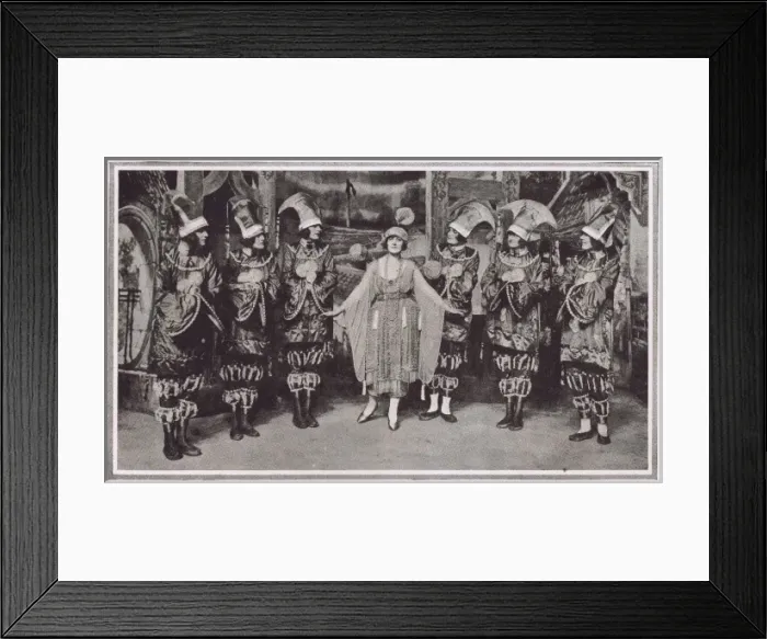 Framed Print : A scene from the pantomime Aladdin at the London Hippodrome Framed Print : A scene from the pantomime Aladdin at the London Hippodrome