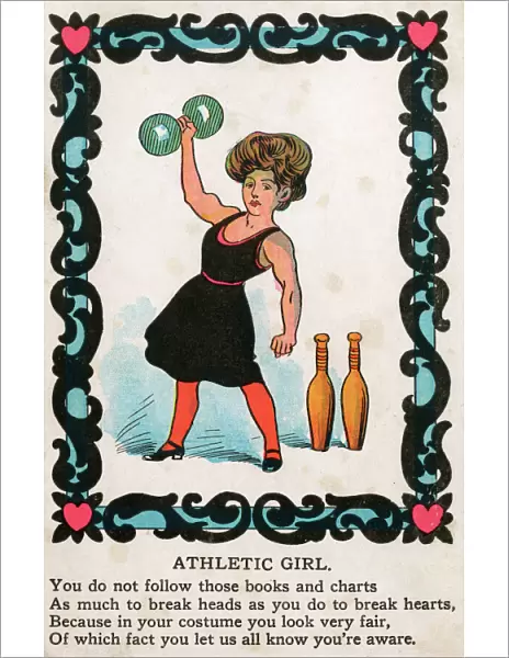 Caricature of Annette Kellerman - Swimmer and Actress