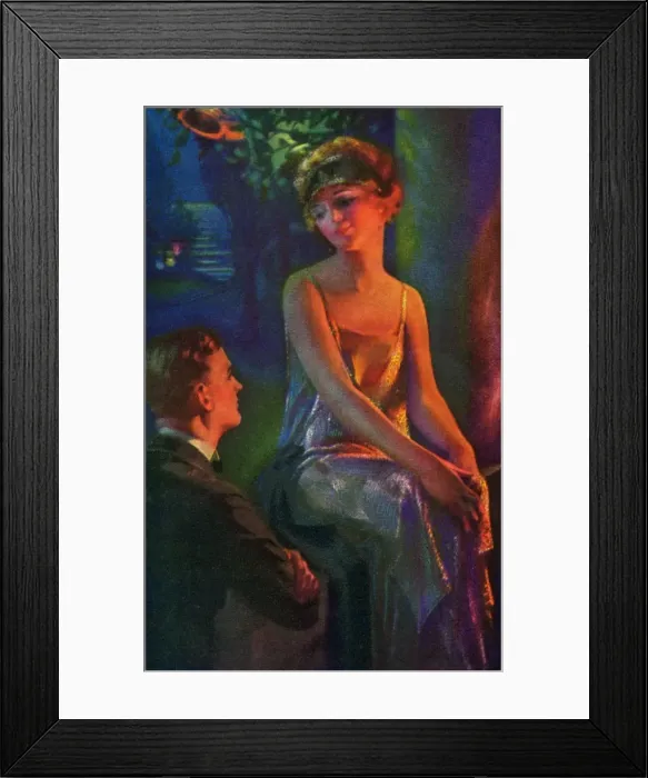 Framed Print : Courting couple Framed Print : Courting couple