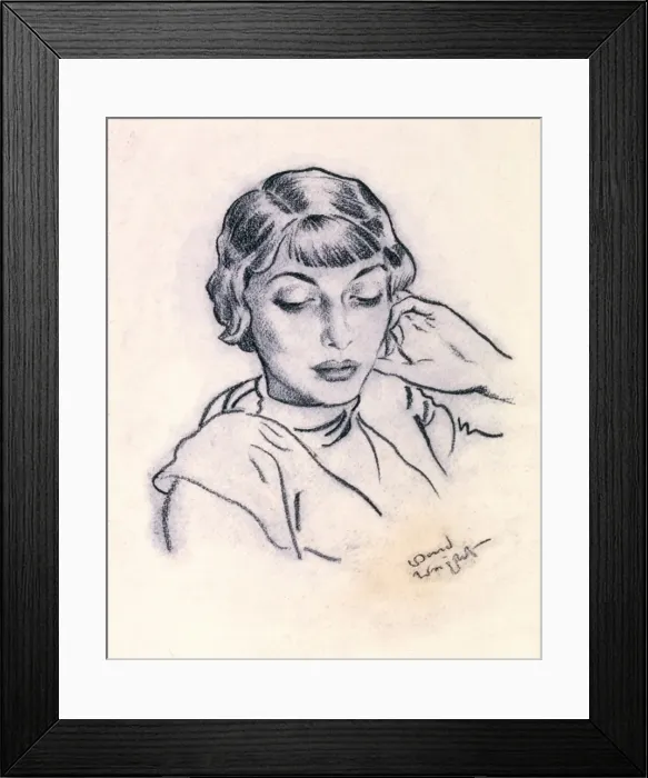 Framed Print : Portrait of a woman, 1930s Framed Print : Portrait of a woman, 1930s