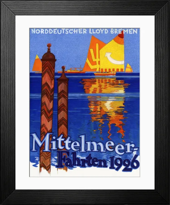 Framed Print : Travel poster Framed Print : Travel poster