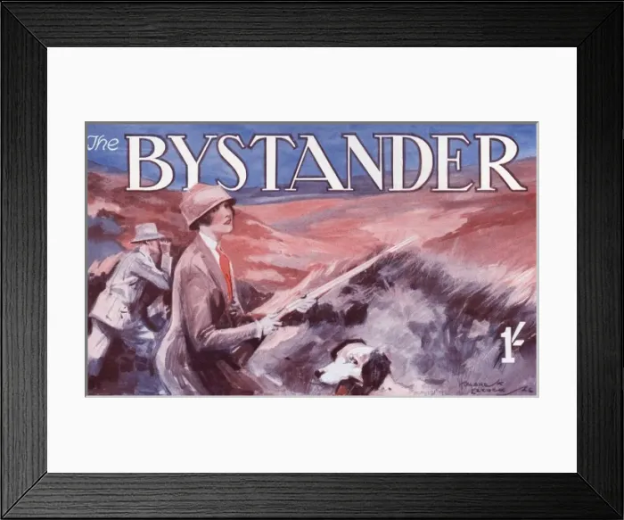 Framed Print : Bystander masthead design, 1927 - Glorious Twelfth Framed Print : Bystander masthead design, 1927 - Glorious Twelfth