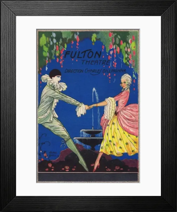 Framed Print : Programme cover for Gambling at the Fulton Theatre, New York Framed Print : Programme cover for Gambling at the Fulton Theatre, New York