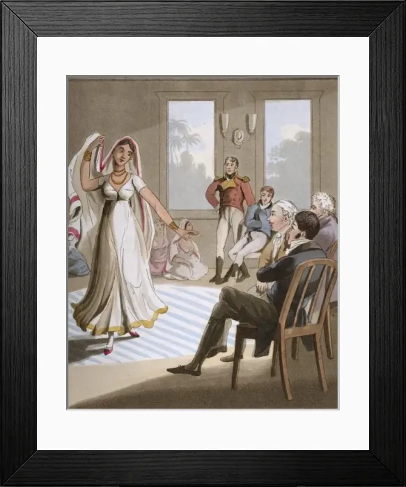 Framed Print : Performance of a dancing woman of Lucknow Framed Print : Performance of a dancing woman of Lucknow
