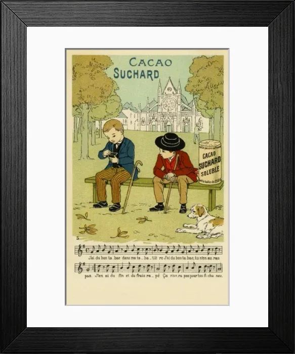 Framed Print : Cacao Suchard advertisement Framed Print : Cacao Suchard advertisement