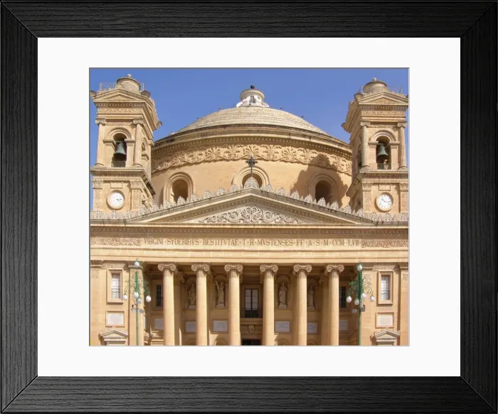 Framed Print : The entrance to Mosta Dome, Mosta Framed Print : The entrance to Mosta Dome, Mosta