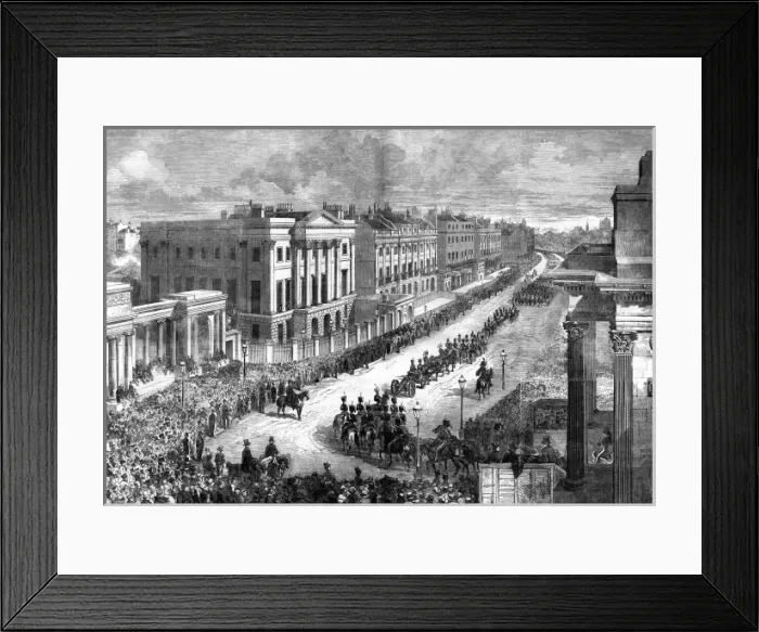 Framed Print : Duke of Wellington funeral procession, Apsley House Framed Print : Duke of Wellington funeral procession, Apsley House