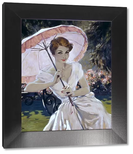 Girl with Parasol by David Wright