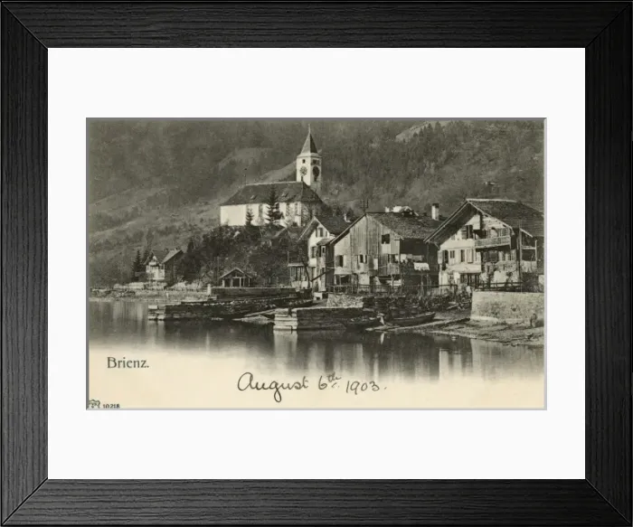 Framed Print : Brienz, Switzerland Framed Print : Brienz, Switzerland