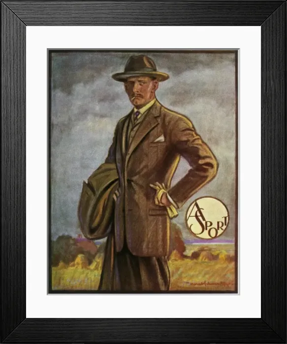 Framed Print : Smart man in a tweed suit Framed Print : Smart man in a tweed suit