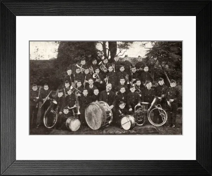 Framed Print : East London Industrial School brass band Framed Print : East London Industrial School brass band
