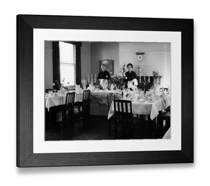 Framed Print : Dining room, Portobello Hotel, Walton, Essex Framed Print : Dining room, Portobello Hotel, Walton, Essex