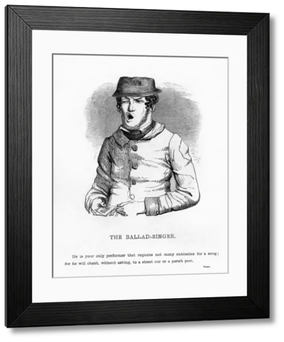 Framed Print : Street music: a ballad singer Framed Print : Street music: a ballad singer