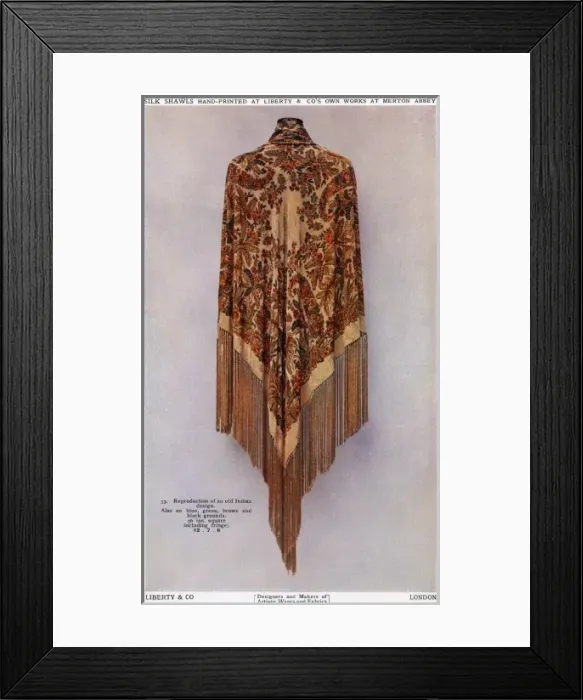 Framed Print : Liberty silk shawl Framed Print : Liberty silk shawl