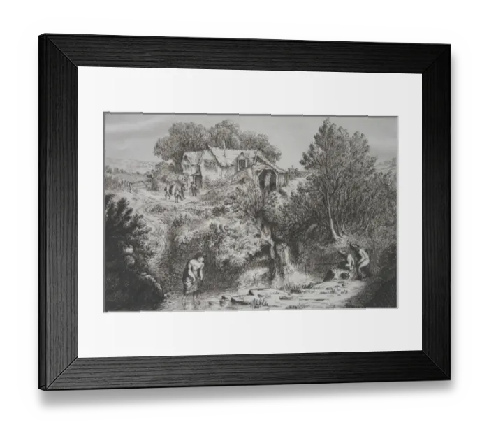 Framed Print : Country scene by Reverend Baden Powell Framed Print : Country scene by Reverend Baden Powell