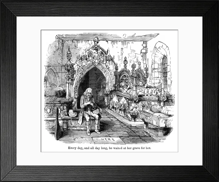 Framed Print : The Old Curiosity Shop, Nells grandfather Framed Print : The Old Curiosity Shop, Nells grandfather