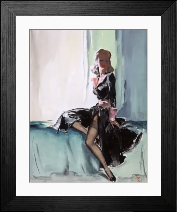 Framed Print : Glamorous woman by David Wright Framed Print : Glamorous woman by David Wright
