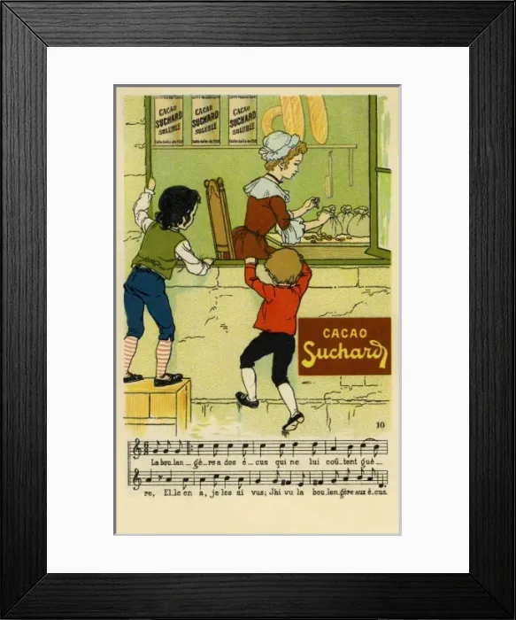Framed Print : Cacao Suchard advertisement Framed Print : Cacao Suchard advertisement