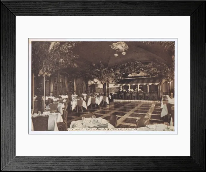 Framed Print : Interior view of the Cocoanut Grove cabaret in the Park Cent Framed Print : Interior view of the Cocoanut Grove cabaret in the Park Cent