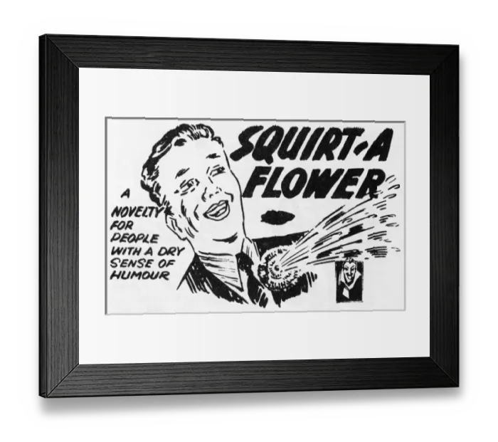 Framed Print : Squirt-A-Flower Framed Print : Squirt-A-Flower
