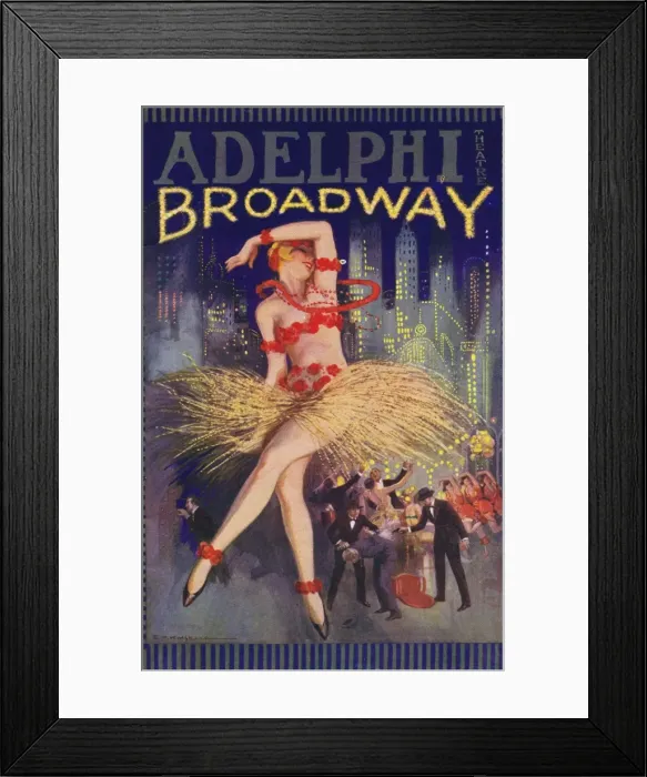 Framed Print : Programme for Broadway, London, 1927 Framed Print : Programme for Broadway, London, 1927