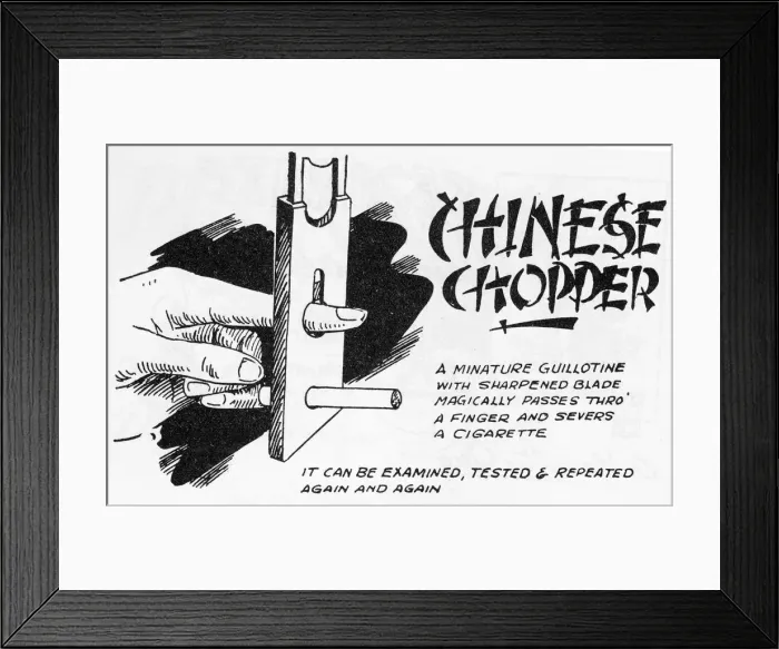 Framed Print : Chinese Chopper Framed Print : Chinese Chopper