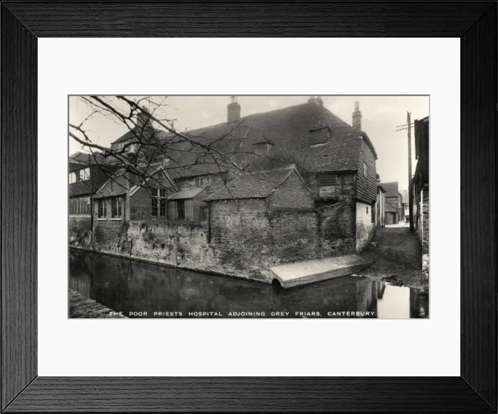 Framed Print : Poor Priests Hospital Canterbury Framed Print : Poor Priests Hospital Canterbury