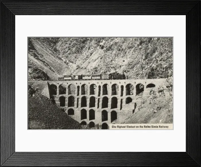 Framed Print : Highest Viaduct on the Kalka-Shimla Railway Framed Print : Highest Viaduct on the Kalka-Shimla Railway