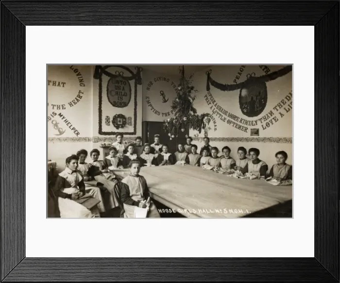 Framed Print : House Girls Hall at National Orphan Home, Surrey Framed Print : House Girls Hall at National Orphan Home, Surrey