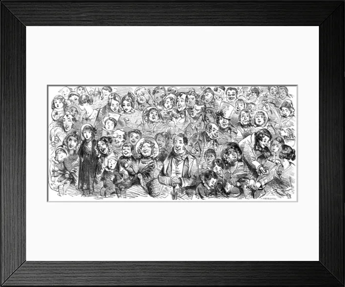 Framed Print : Theatre going: audience in the pit Framed Print : Theatre going: audience in the pit