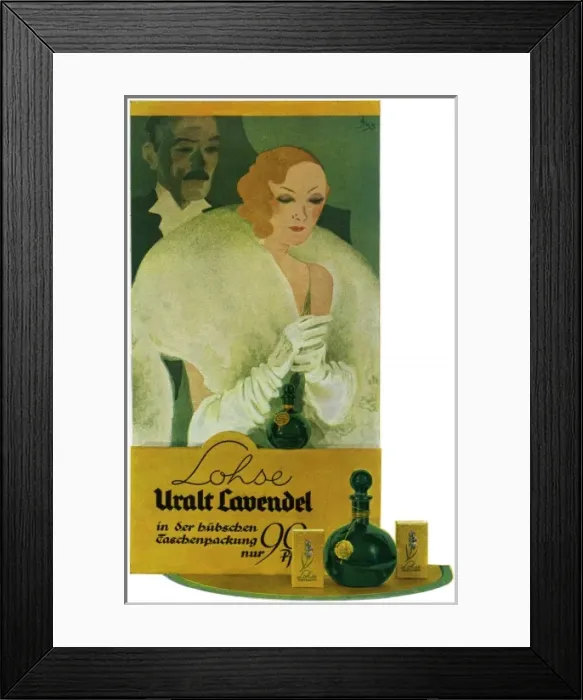 Framed Print : Advertisement for Uralt Lavendel Framed Print : Advertisement for Uralt Lavendel