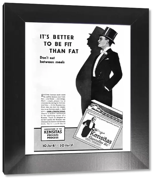 Advert for Kensitas Cigarettes, 1929
