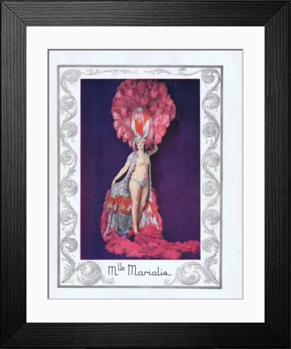 Framed Print : Mlle Marialis in Bonjour Paris at the Casino de Paris, Paris Framed Print : Mlle Marialis in Bonjour Paris at the Casino de Paris, Paris
