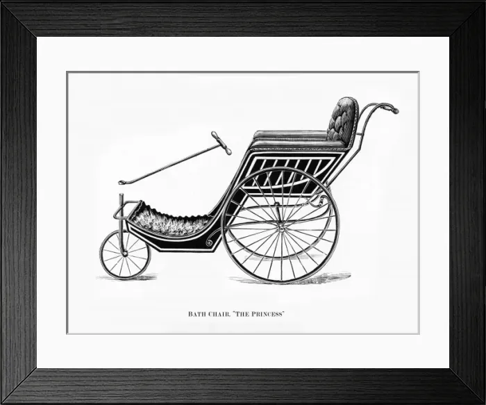Framed Print : Bath chair Framed Print : Bath chair