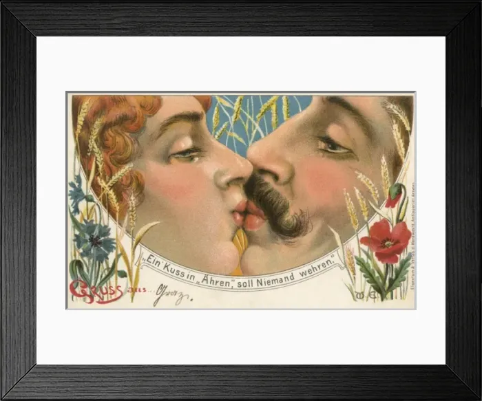 Framed Print : No one can refuse an Honourable Kiss Framed Print : No one can refuse an Honourable Kiss